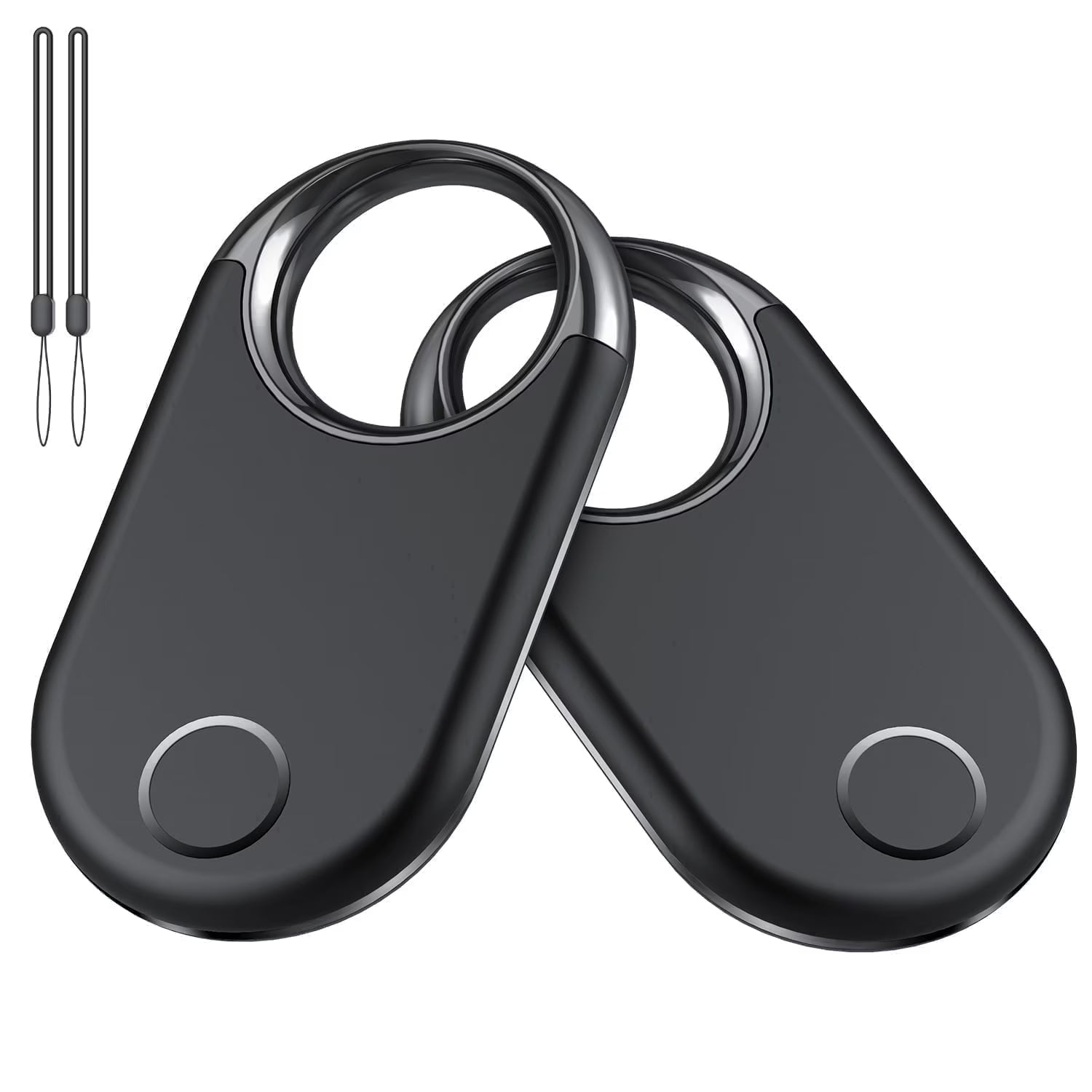 Loshall Air Tracker Tag (Ios Only)-2 Pcs, Smart Item Finder Work with Apple Find My for Luggage, Keys, Bags, Pets, Wallet, Bluetooth Tracker/ Key Finder and Item Locator Smart Tag Replaceable Battery