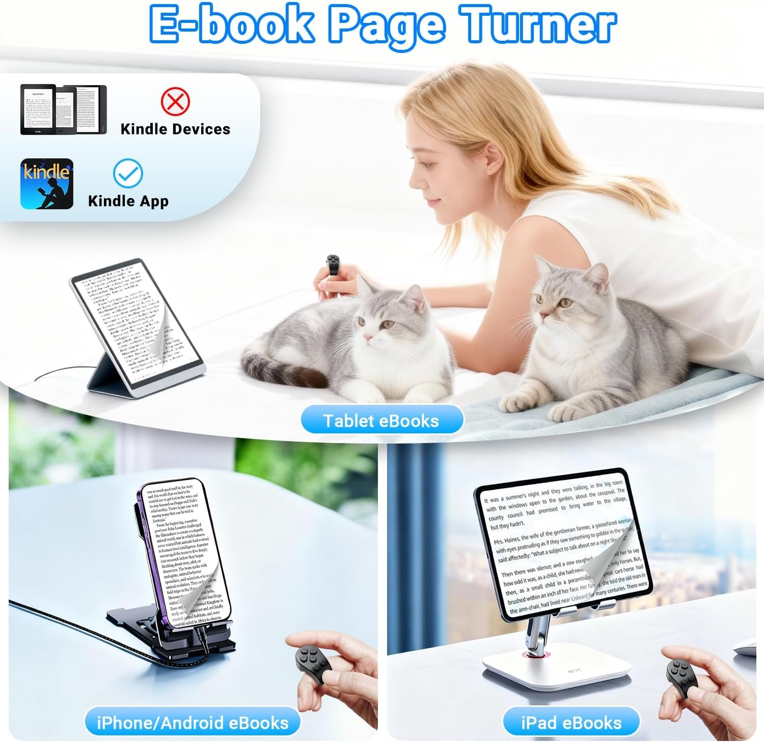 Tiktok Scrolling Ring Remote Control,Page Turner for Ipad Iphone & Android Tablet,Bluetooth Camera Remote, Scrolling Ring for Tiktok,Youtube,Instagram,Ios,Android (Black)