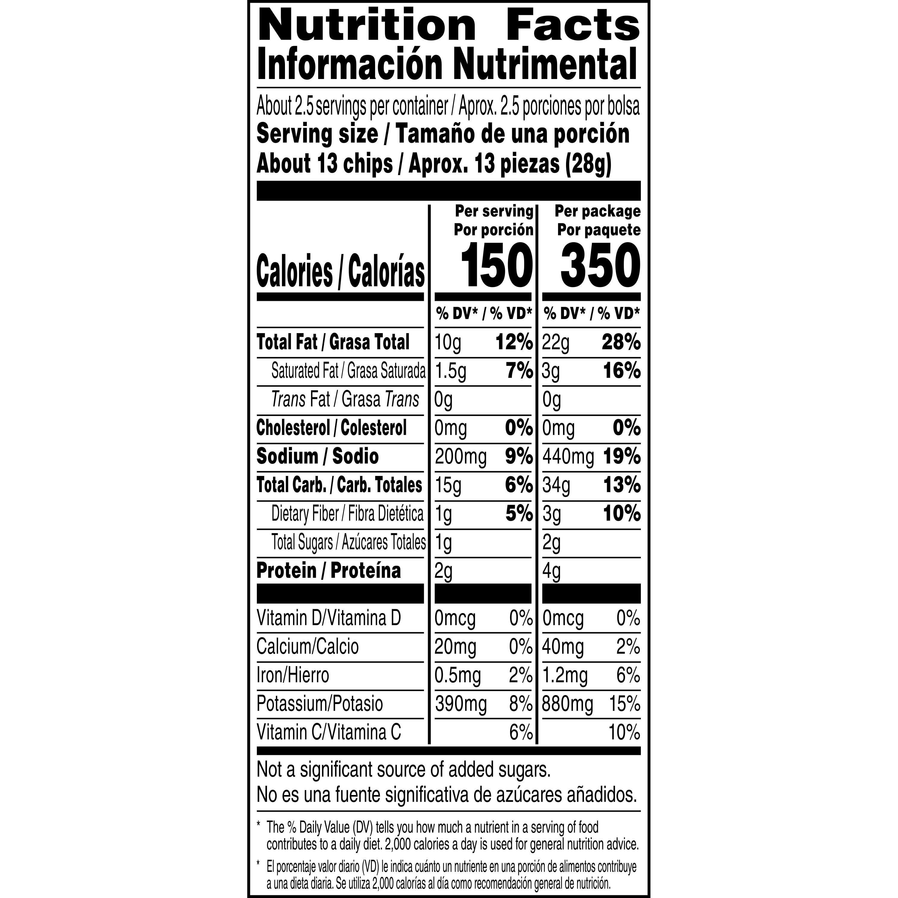 Potato Chips Queso Cheese Flavored, 2.25 Oz Bag