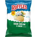Potato Chips Sour Cream & Onion Flavor Snack Chips, 8 Ounce Bag